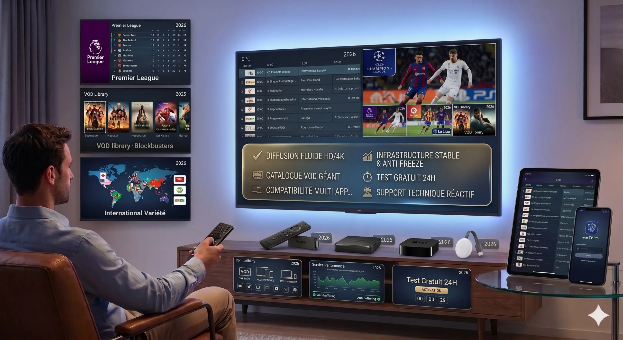 Abonnement Iron TV Pro